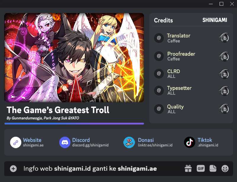 The Game’s Greatest Troll Chapter 50 - halaman 1