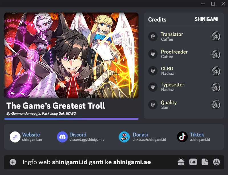 The Game’s Greatest Troll Chapter 52 - halaman 1