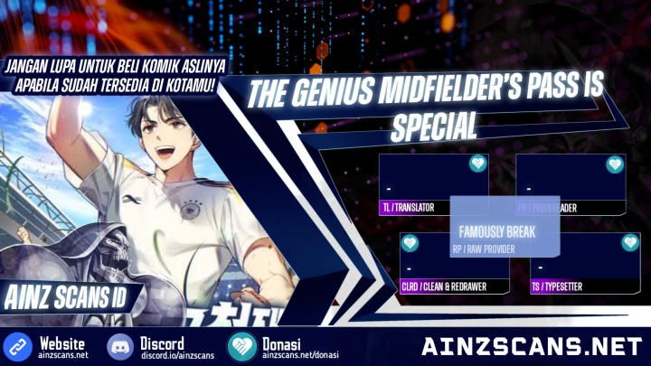 The Genius Midfielder’s Pass Is Special Chapter 1 - halaman 1