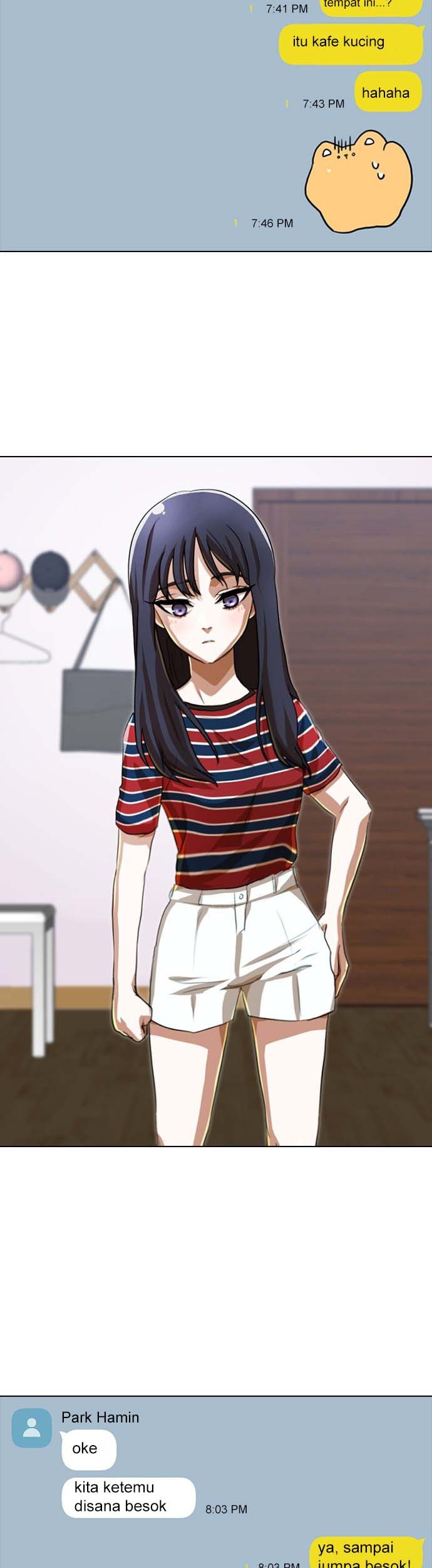 The Girl from Random Chatting! Chapter 90 - halaman 27