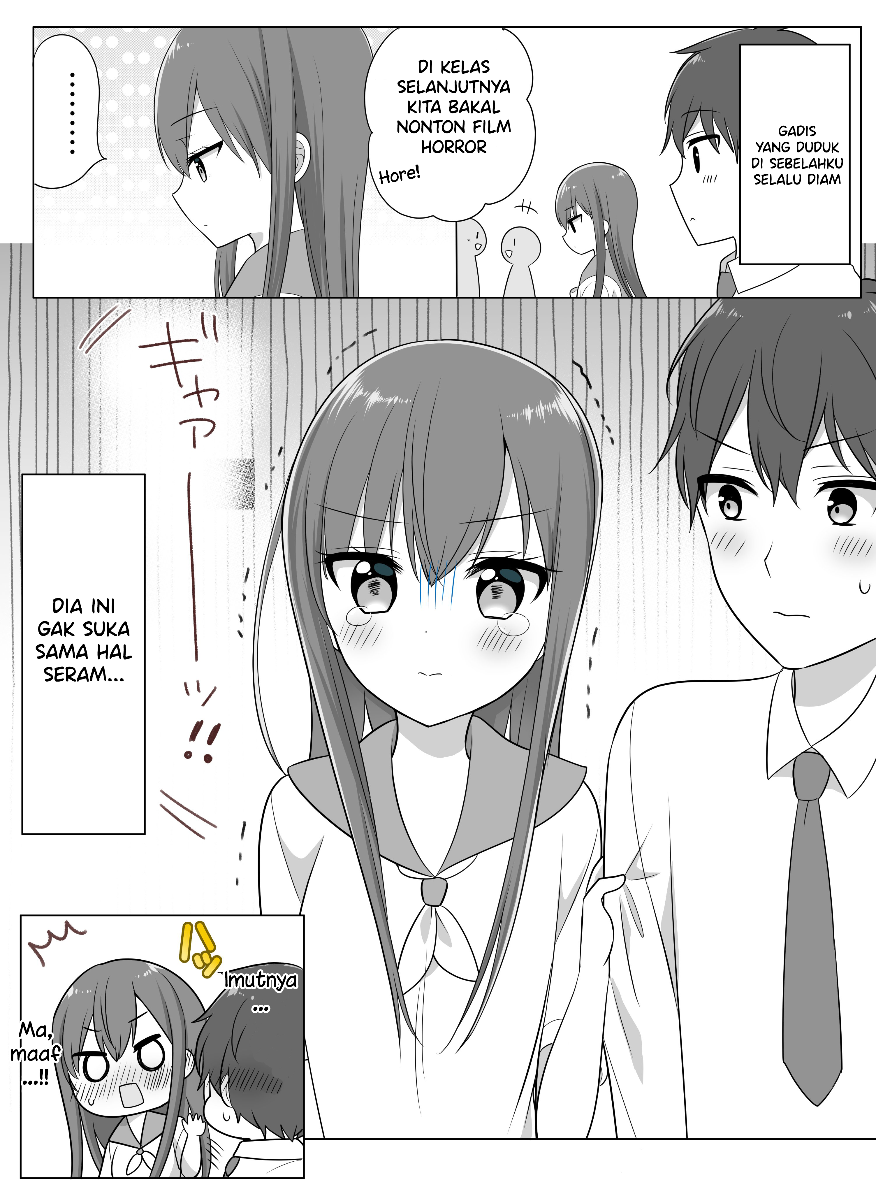 The Girl Sitting Next to Me Who Is Always Quiet Chapter 0 - halaman 1