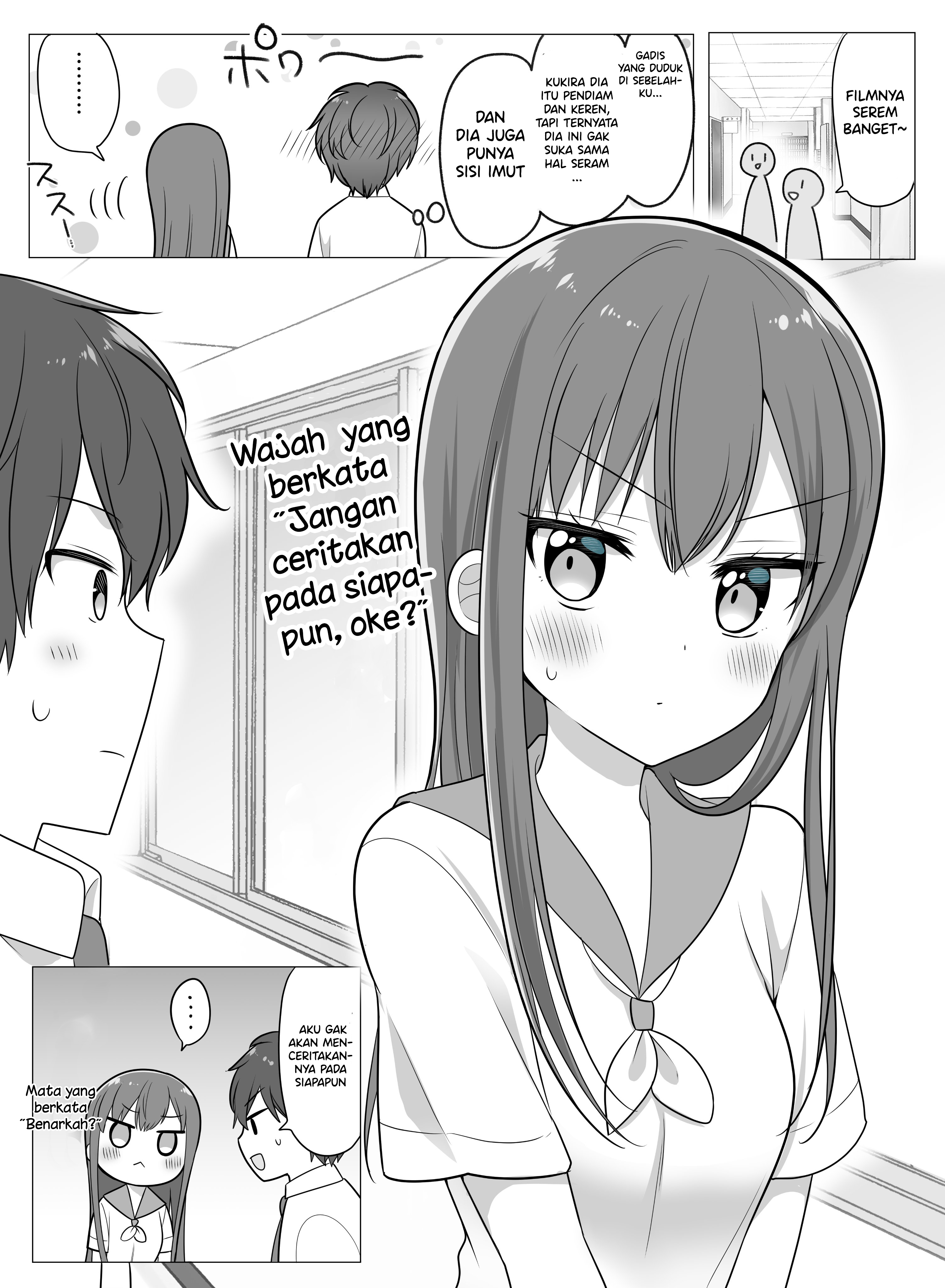The Girl Sitting Next to Me Who Is Always Quiet Chapter 0 - halaman 2