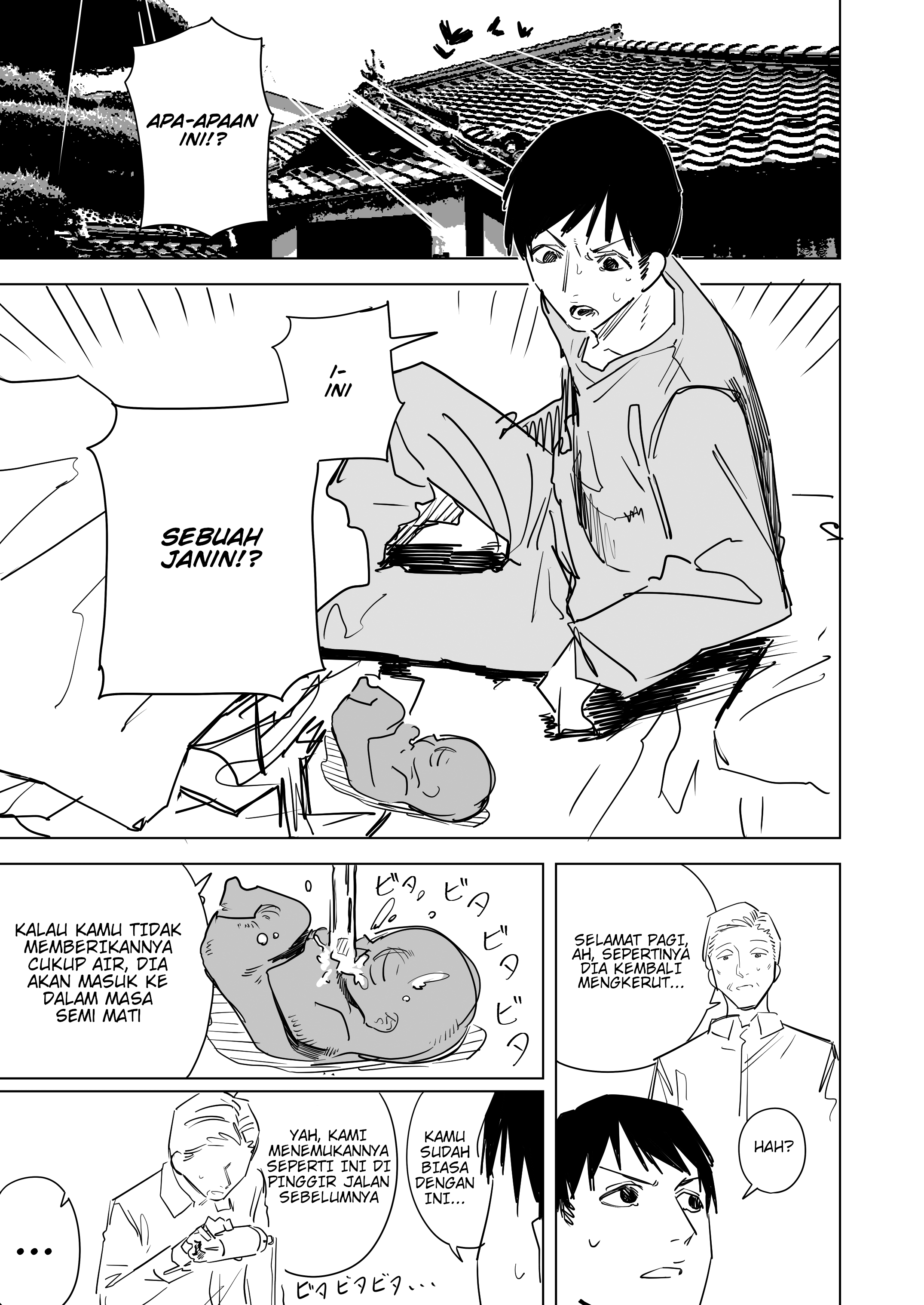 The Girl Who Grows Larger When She Gets Wet Chapter 3 - halaman 1