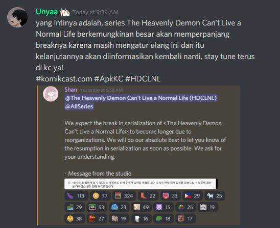 The Heavenly Demon Can’t Live a Normal Life Chapter 18.5 - halaman 1
