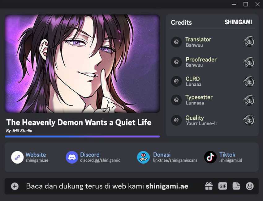 The Heavenly Demon Wants a Quiet Life Chapter 30 - halaman 1