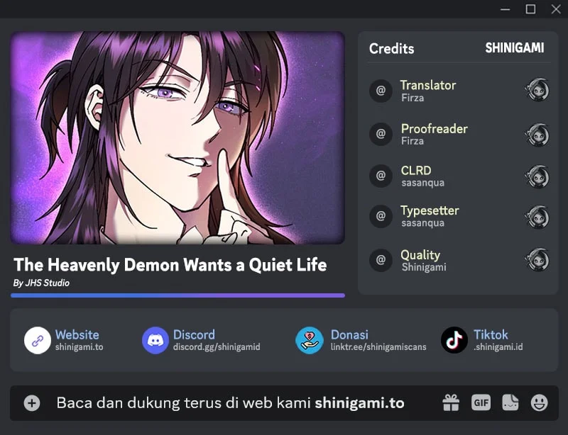 The Heavenly Demon Wants a Quiet Life Chapter 88 - halaman 1