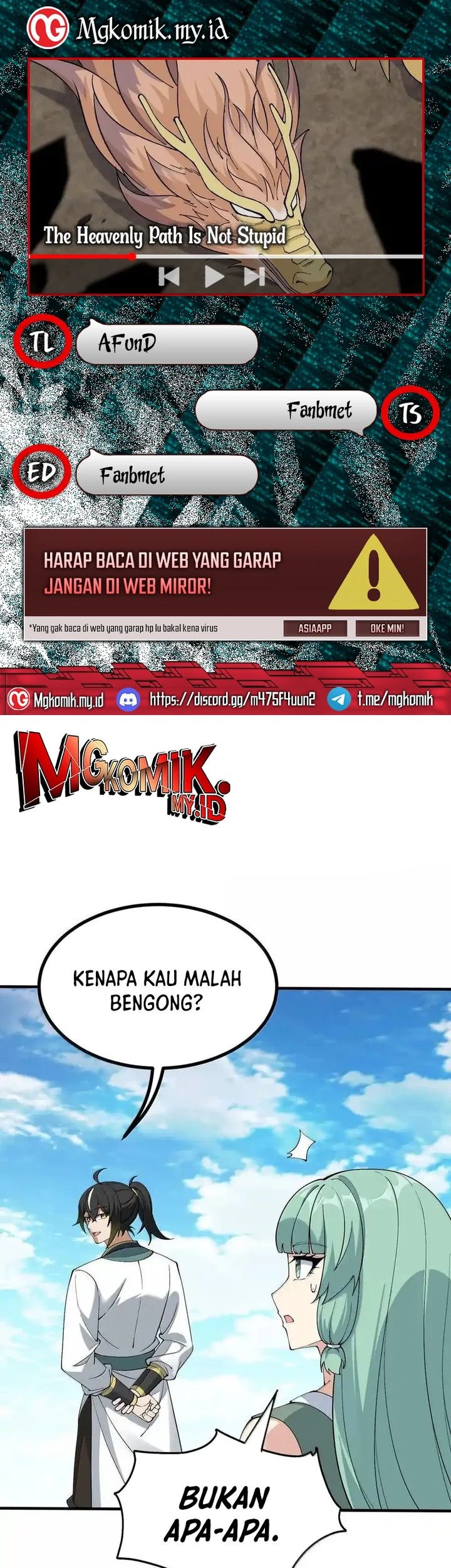 The Heavenly Path Is Not Stupid Chapter 108 - halaman 1