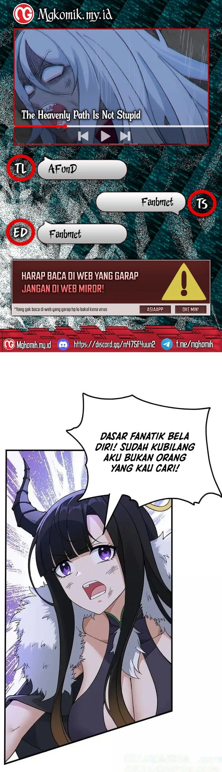The Heavenly Path Is Not Stupid Chapter 110 - halaman 1
