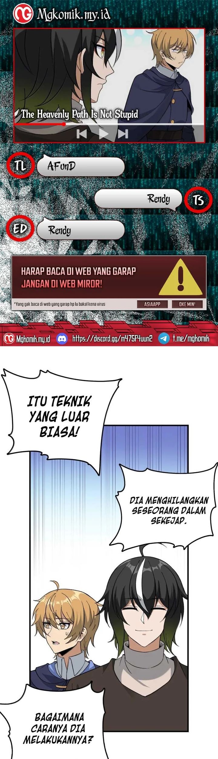 The Heavenly Path Is Not Stupid Chapter 116 - halaman 1