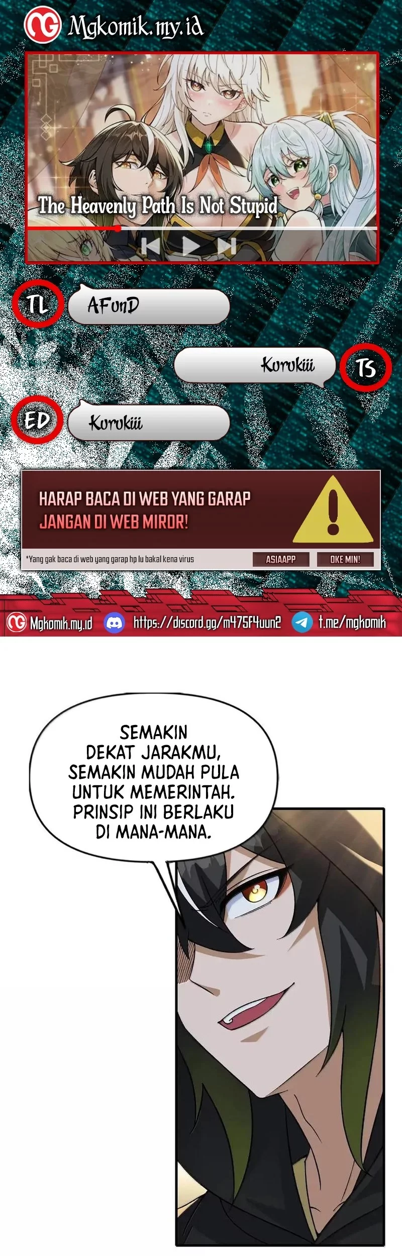 The Heavenly Path Is Not Stupid Chapter 144 - halaman 1