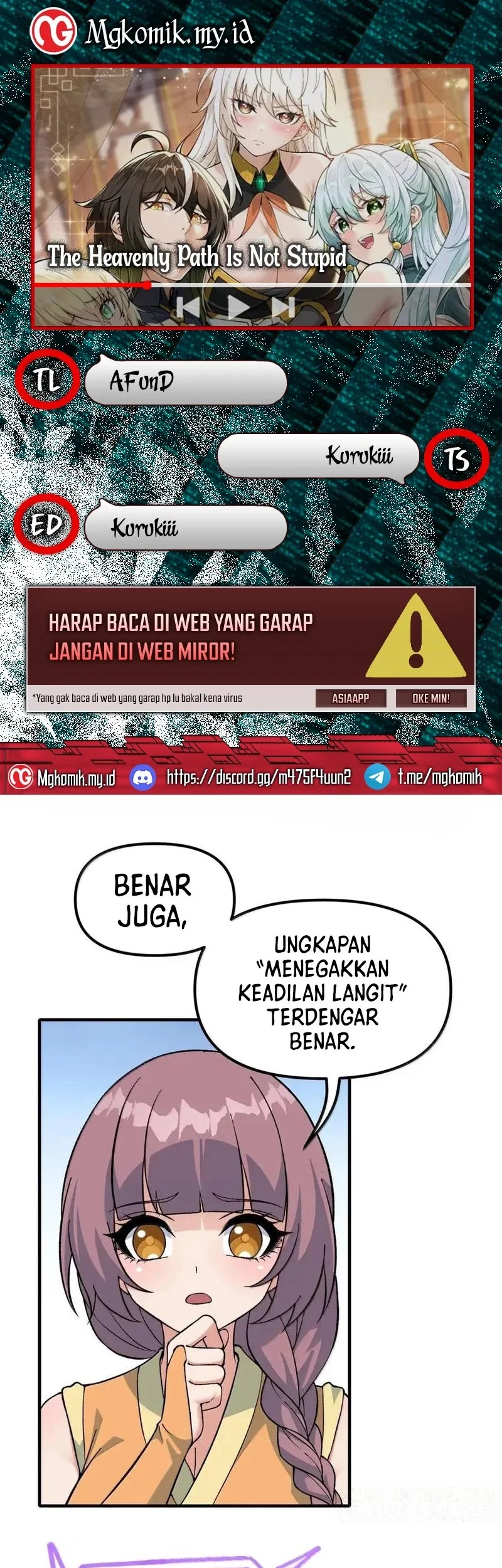 The Heavenly Path Is Not Stupid Chapter 145 - halaman 1
