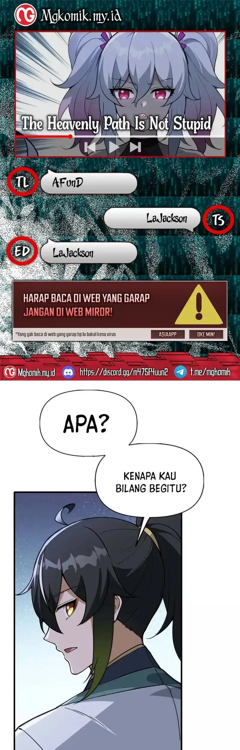 The Heavenly Path Is Not Stupid Chapter 153 - halaman 1