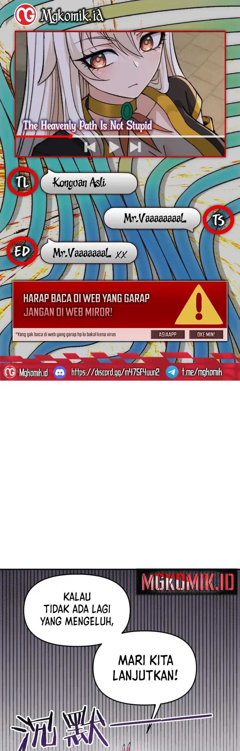 The Heavenly Path Is Not Stupid Chapter 92 - halaman 1