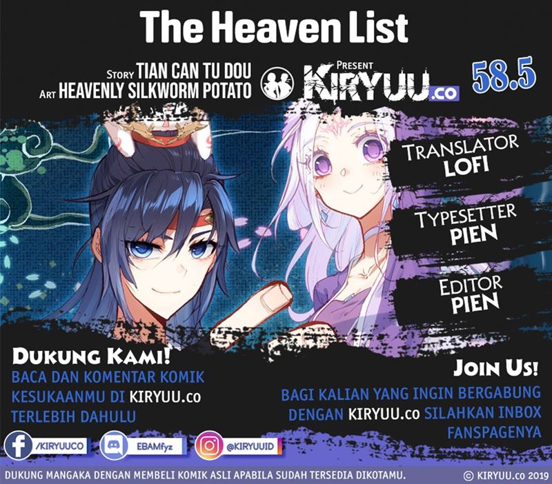 The Heaven’s List Chapter 58.5 - halaman 1