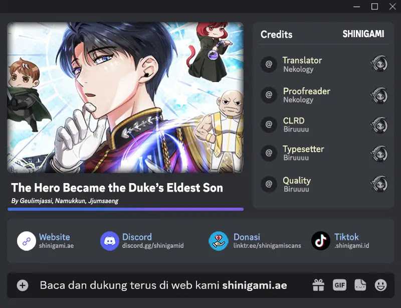 The Hero Became The Duke’s Eldest Son Chapter 19 - halaman 1