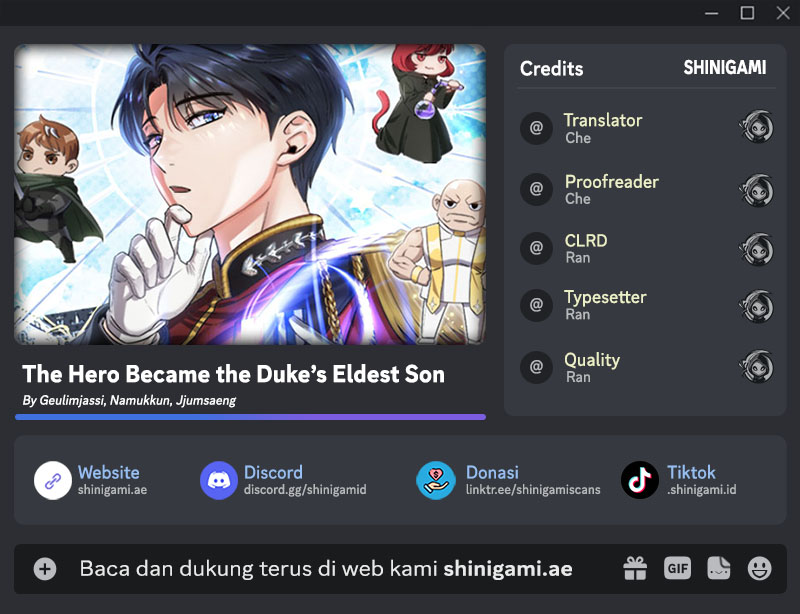 The Hero Became The Duke’s Eldest Son Chapter 50 - halaman 1
