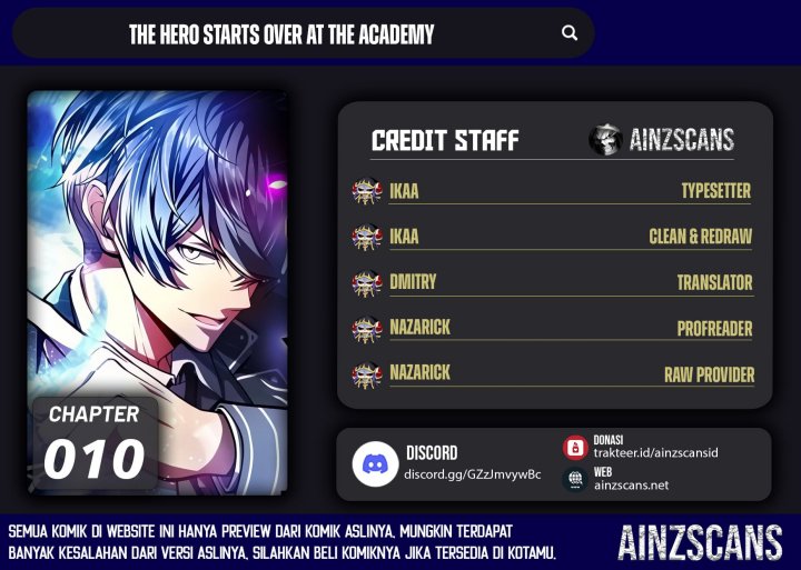 The Hero Starts Over at the Academy Chapter 10 - halaman 1