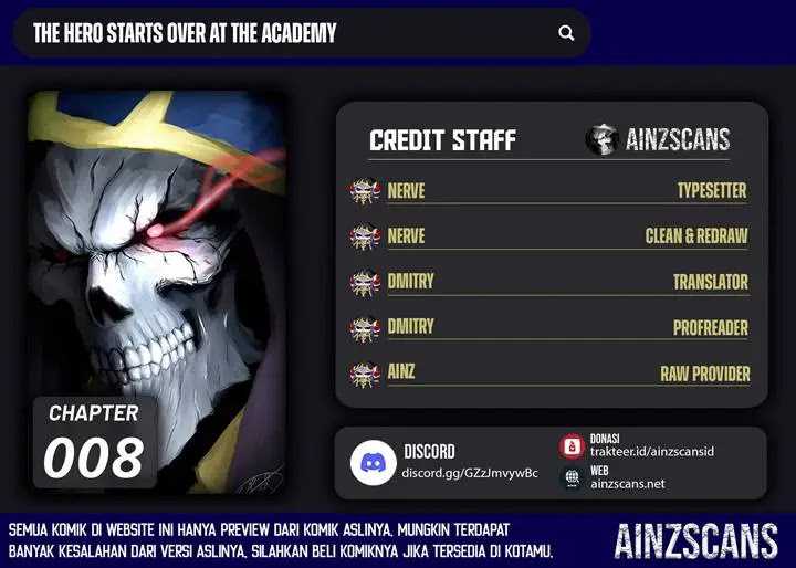 The Hero Starts Over at the Academy Chapter 8 - halaman 1
