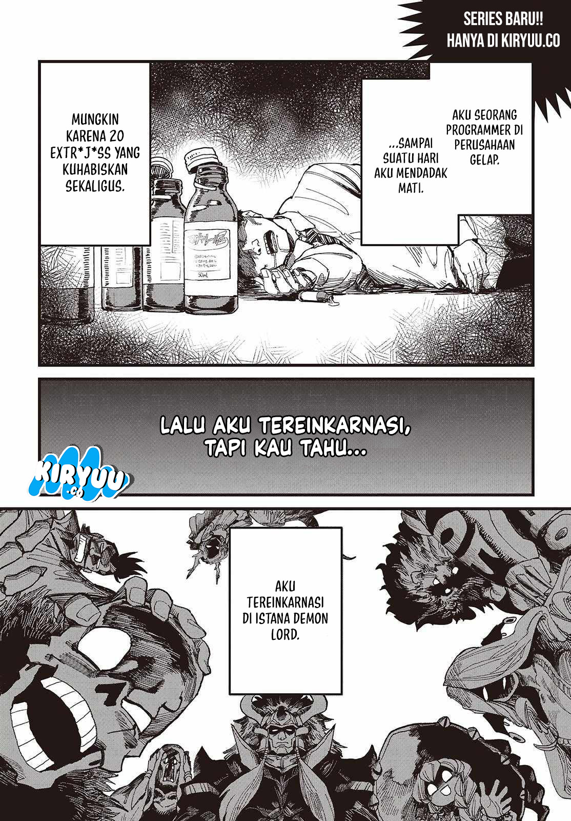 The Hidden Cubs of the Lastboss ~A Former Corporate Programmer Reincarnated in a Demon King’s Castle Is Free to Develop a “Magic Code” at Will.~ Chapter 1 - halaman 1