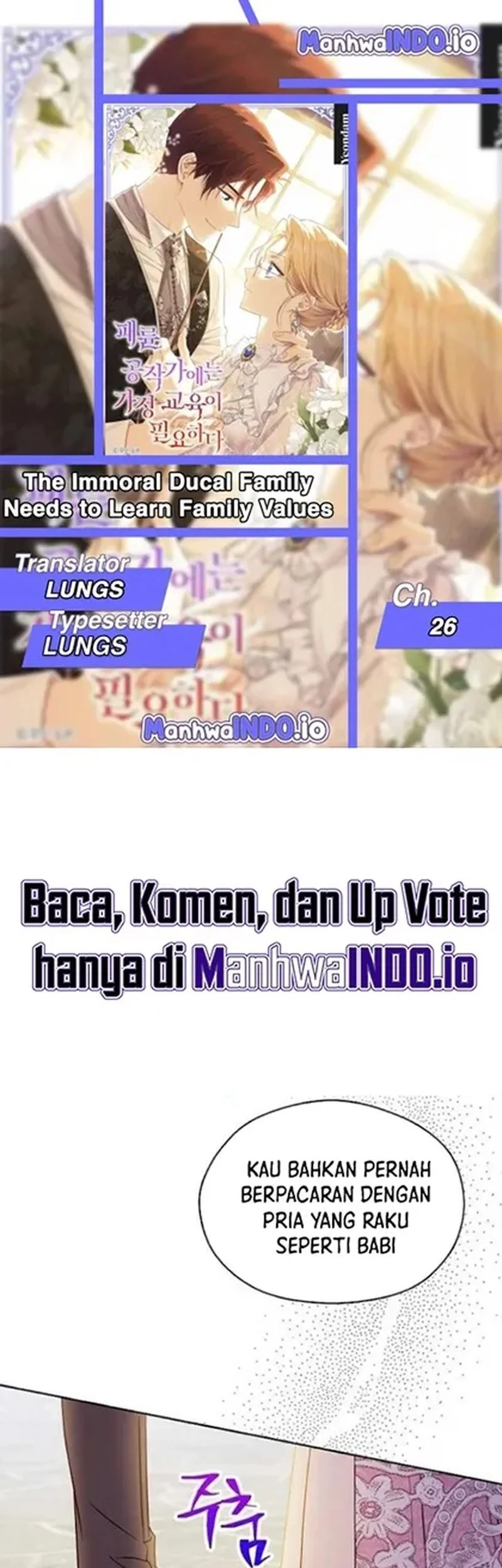 The Immoral Duke Needs to Be Homeschooled Chapter 26 - halaman 1