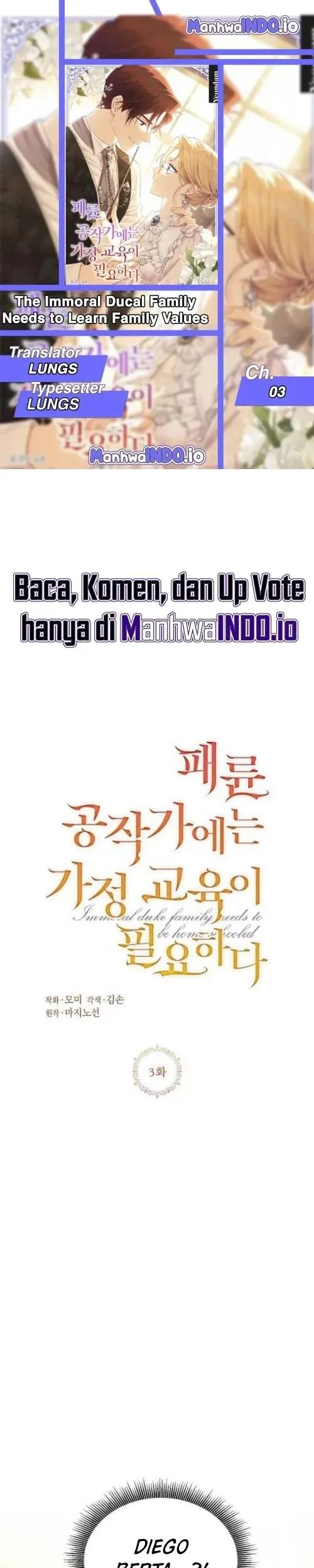 The Immoral Duke Needs to Be Homeschooled Chapter 3 - halaman 1