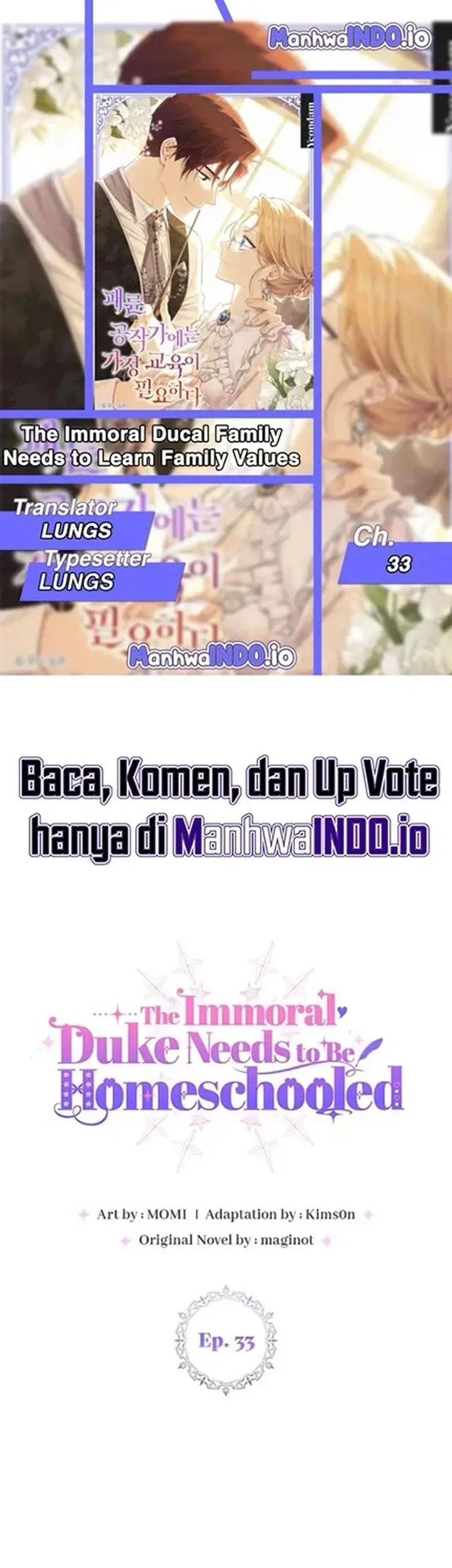 The Immoral Duke Needs to Be Homeschooled Chapter 33 - halaman 1