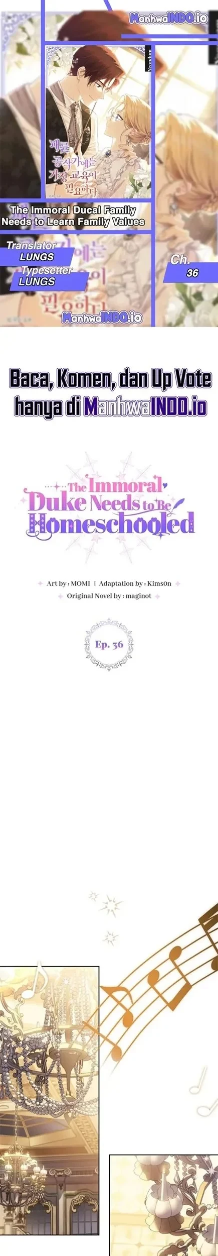 The Immoral Duke Needs to Be Homeschooled Chapter 36 - halaman 1