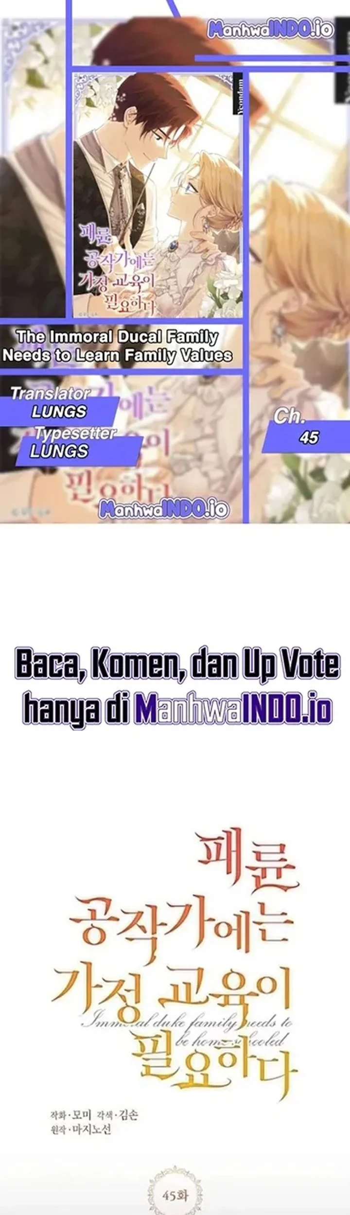 The Immoral Duke Needs to Be Homeschooled Chapter 45 - halaman 1