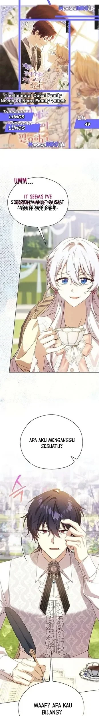 The Immoral Duke Needs to Be Homeschooled Chapter 49 - halaman 1