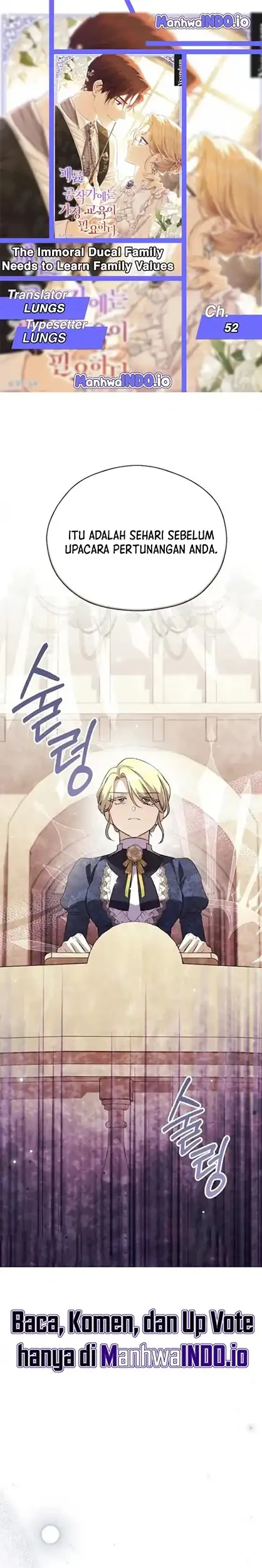 The Immoral Duke Needs to Be Homeschooled Chapter 52 - halaman 1