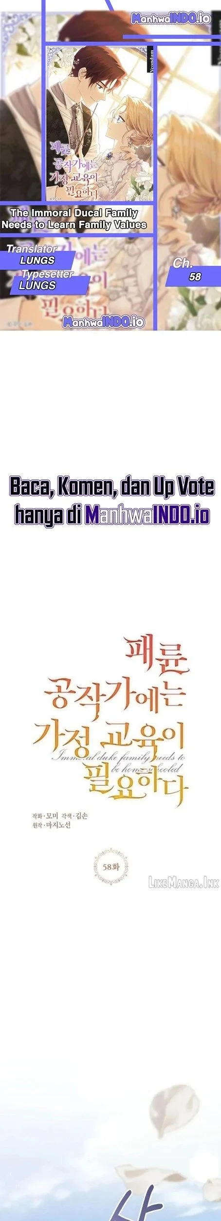 The Immoral Duke Needs to Be Homeschooled Chapter 58 - halaman 1