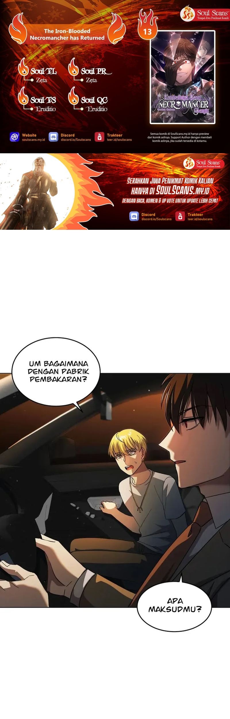 The Iron-Blooded Necromancer Has Returned Chapter 13 - halaman 1
