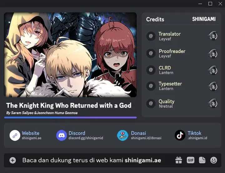 The Knight King Who Returned with a God Chapter 108 - halaman 1