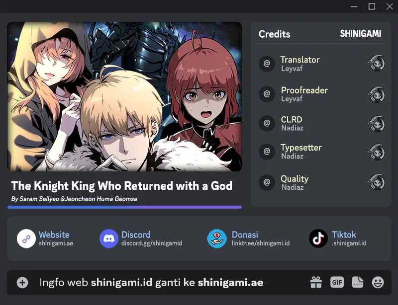 The Knight King Who Returned with a God Chapter 34 - halaman 1