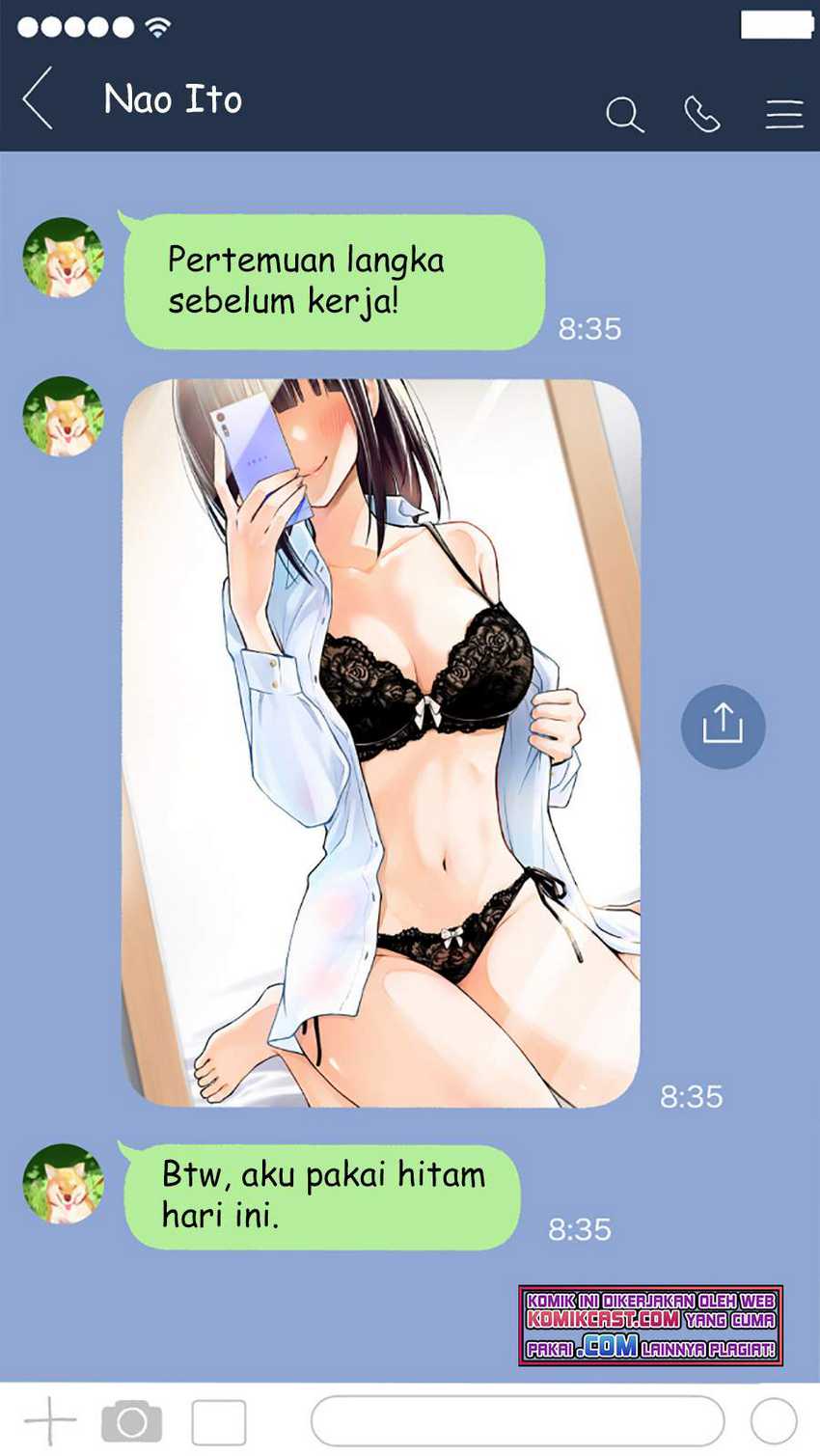 The Kouhai Who Reports the Color of Her Underwear to Me Every Morning for Some Reason Chapter 19 - halaman 4