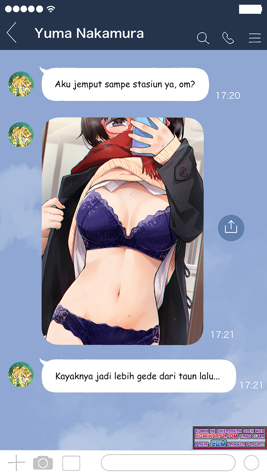 The Kouhai Who Reports the Color of Her Underwear to Me Every Morning for Some Reason Chapter 24 - halaman 3