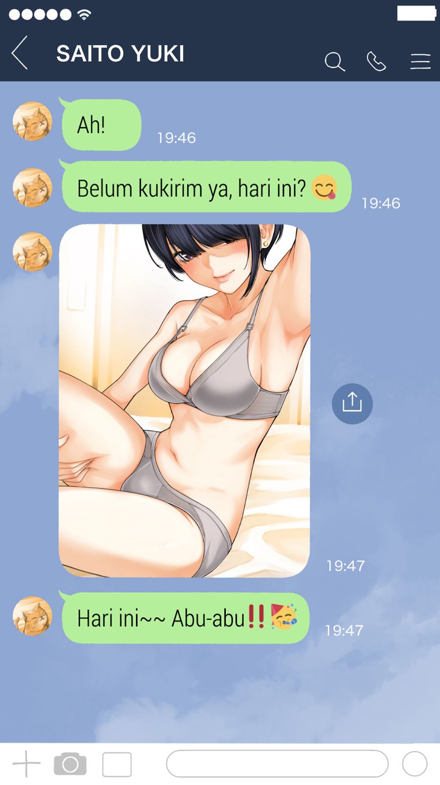 The Kouhai Who Reports the Color of Her Underwear to Me Every Morning for Some Reason Chapter 4 - halaman 1