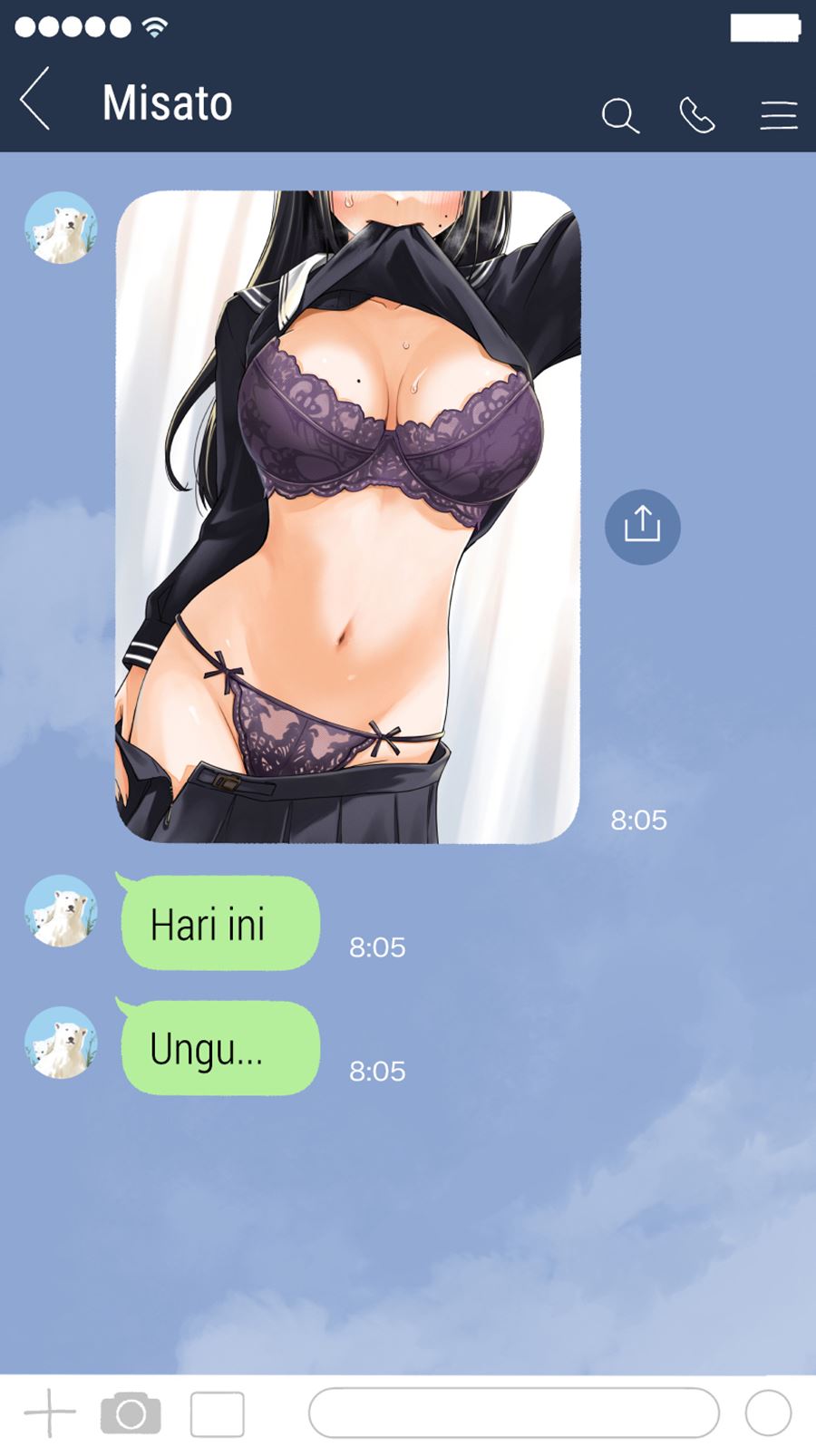 The Kouhai Who Reports the Color of Her Underwear to Me Every Morning for Some Reason Chapter 5 - halaman 1