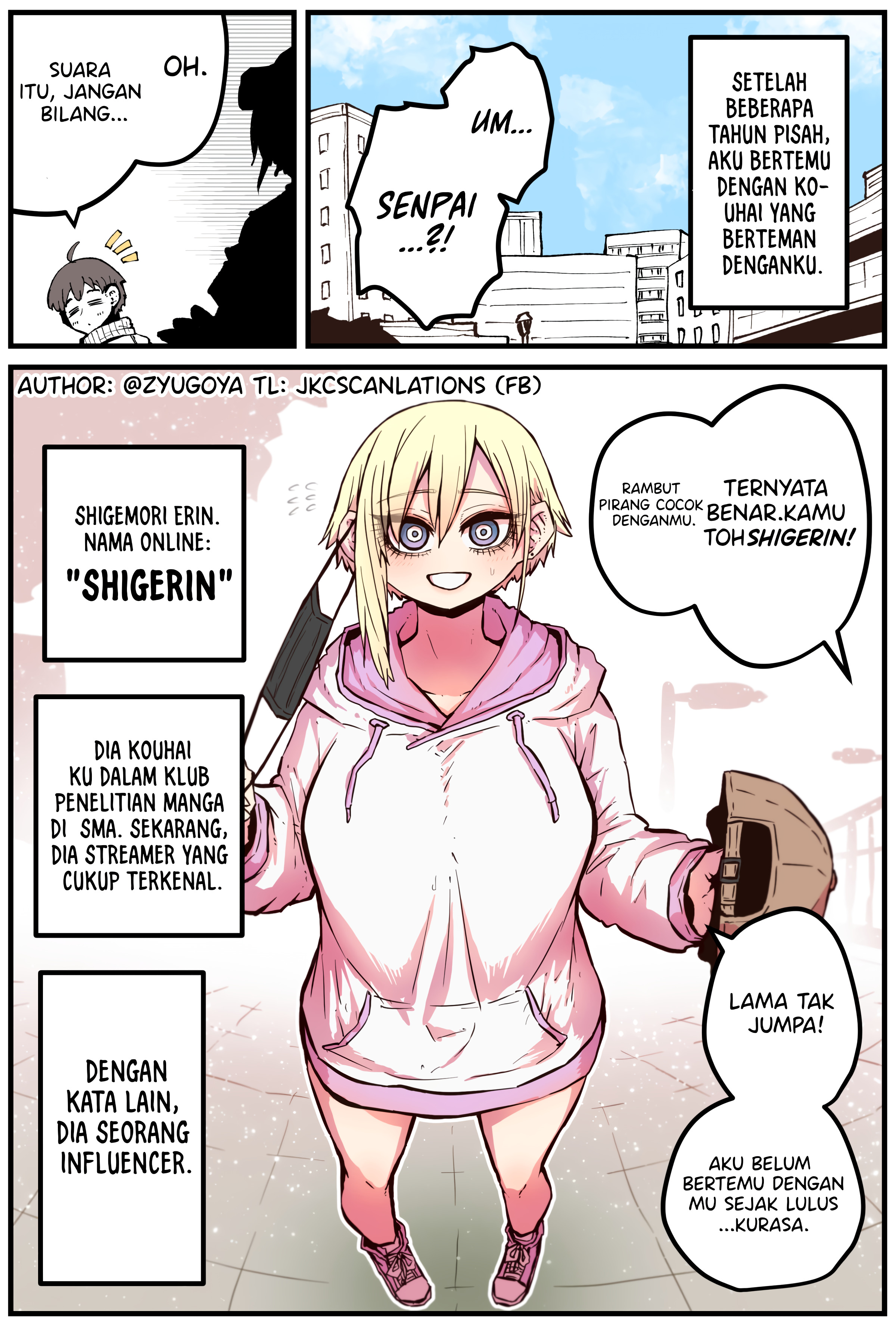 The Kouhai who Went from Introvert to Influencer Chapter 1 - halaman 1