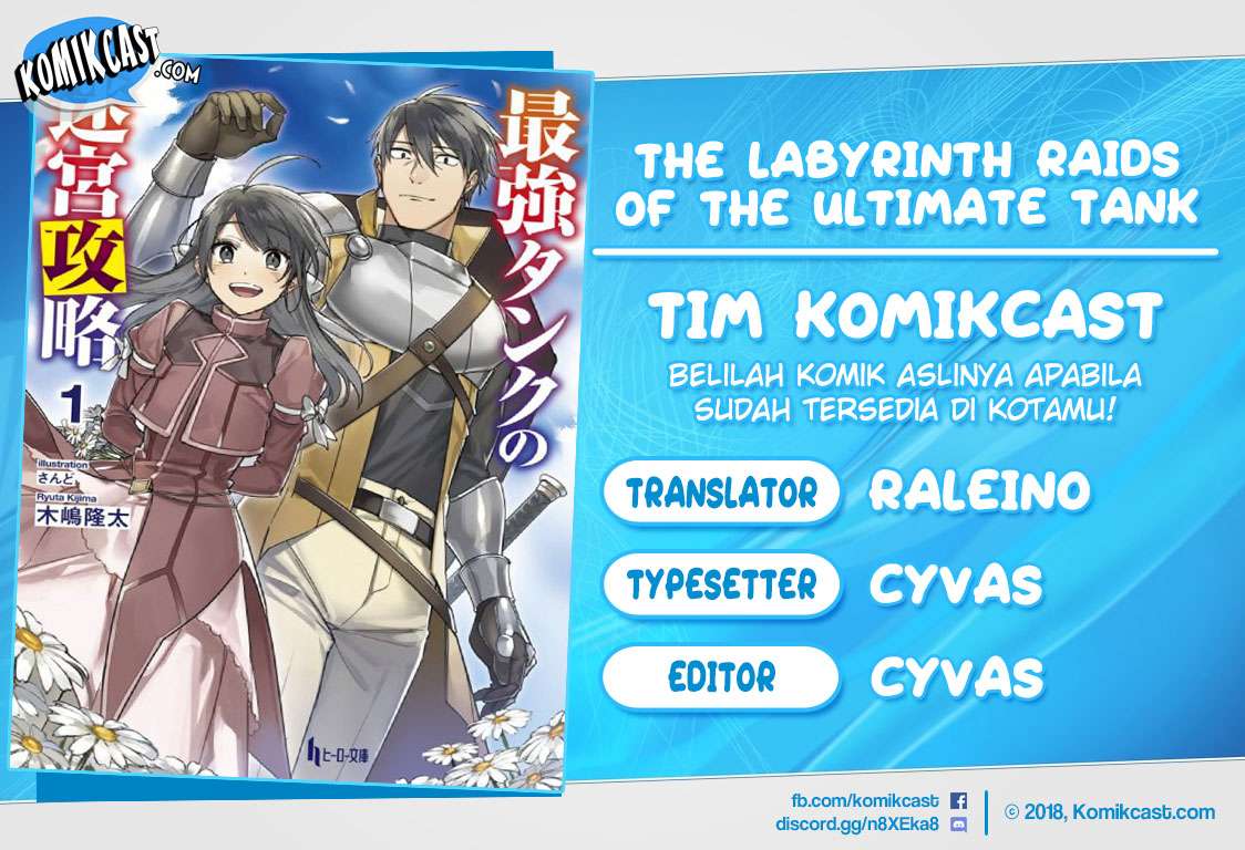 The Labyrinth Raids of the Ultimate Tank ~The Tank Possessing a Rare 9,999 Endurance Skill was Expelled from the Hero Party~ Chapter 1.2 - halaman 1