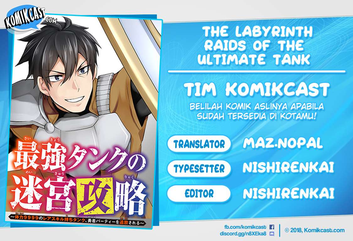 The Labyrinth Raids of the Ultimate Tank ~The Tank Possessing a Rare 9,999 Endurance Skill was Expelled from the Hero Party~ Chapter 6.2 - halaman 1