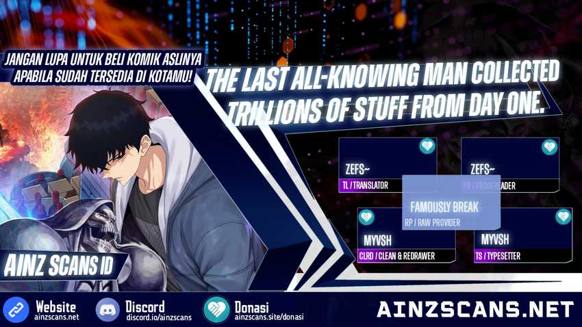 The Last All-Knowing Man Collected Trillions of Stuff from Day One Chapter 1 - halaman 1