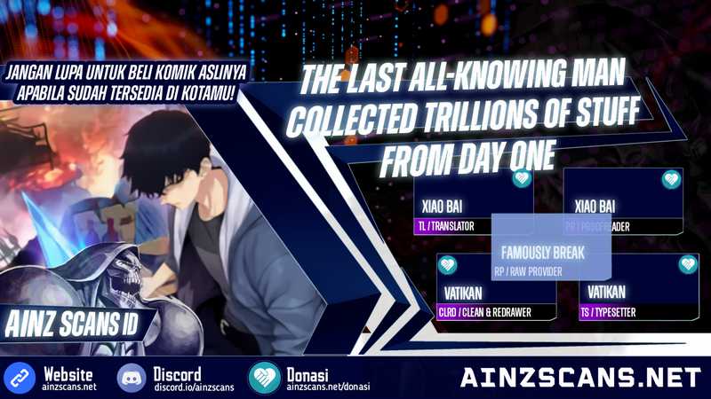The Last All-Knowing Man Collected Trillions of Stuff from Day One Chapter 21 - halaman 1