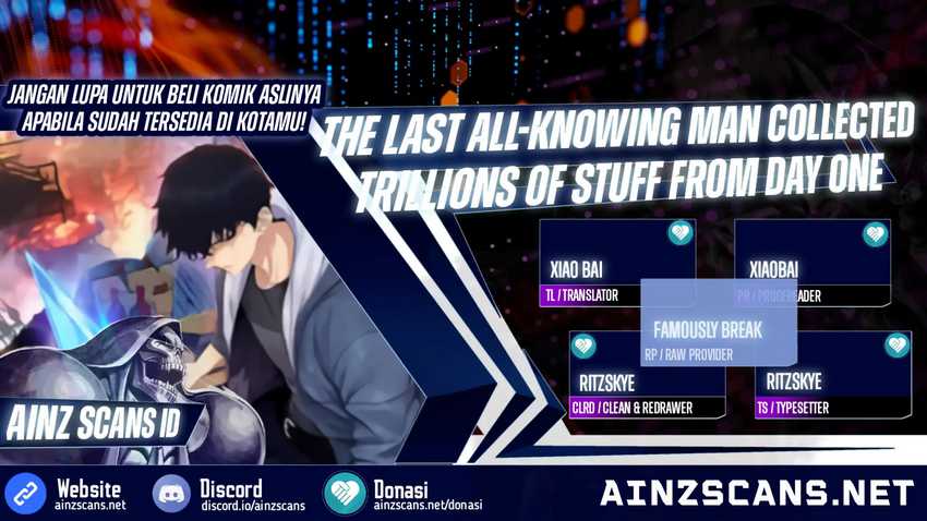 The Last All-Knowing Man Collected Trillions of Stuff from Day One Chapter 27 - halaman 1