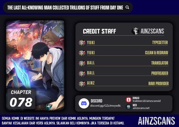 The Last All-Knowing Man Collected Trillions of Stuff from Day One Chapter 78 - halaman 2