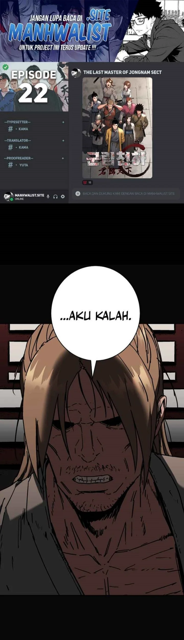 The Last Master of Jongnam Sect Chapter 22 - halaman 1