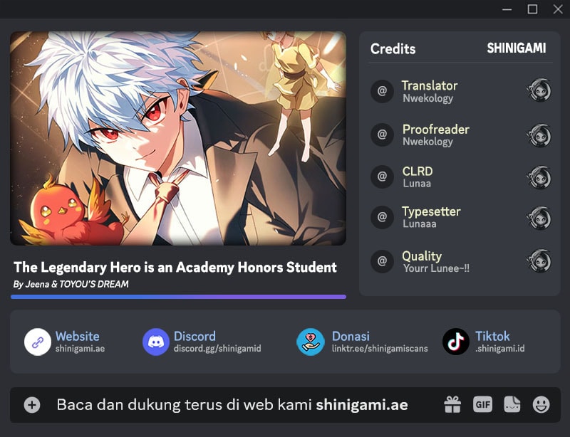 The Legendary Hero Is an Academy Honors Student Chapter 18 - halaman 1