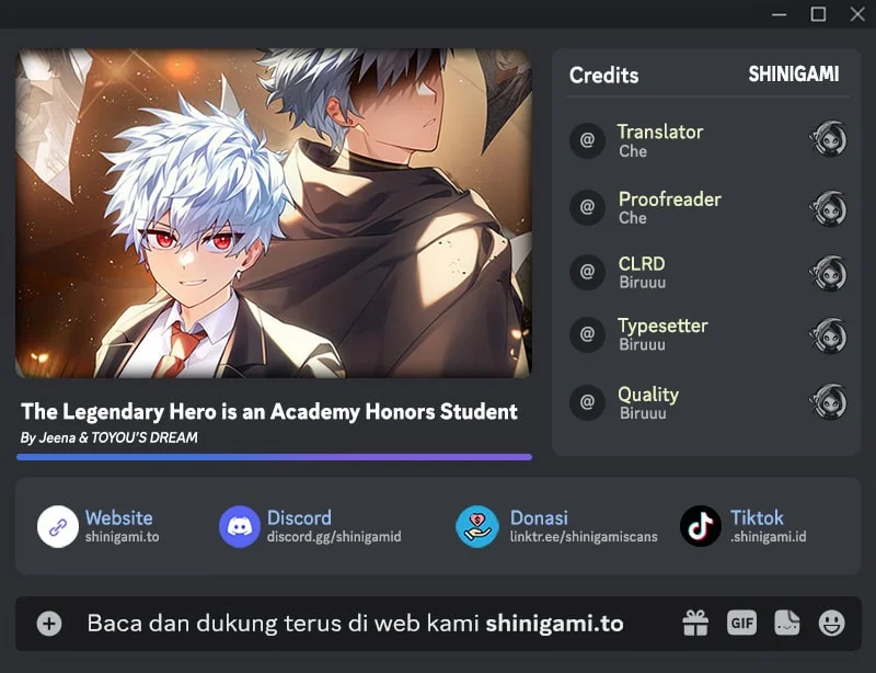 The Legendary Hero Is an Academy Honors Student Chapter 63 - halaman 1