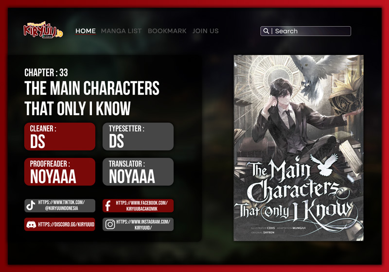 The Main Characters That Only I Know Chapter 33 - halaman 1