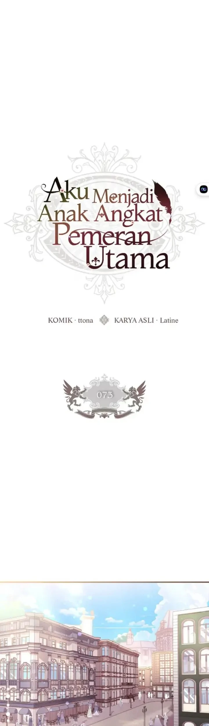 The Male Lead's Little Lion Daughter Chapter 73 - halaman 1